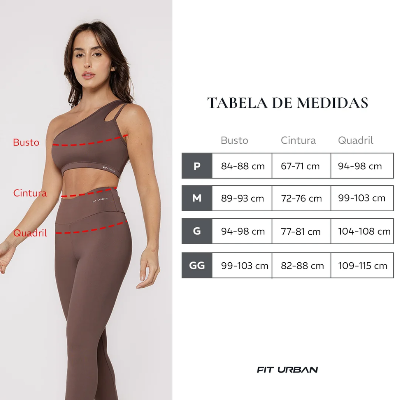 Calça Legging Poliamida Preta com Recorte Perna Vermelho Vinho - Image 4